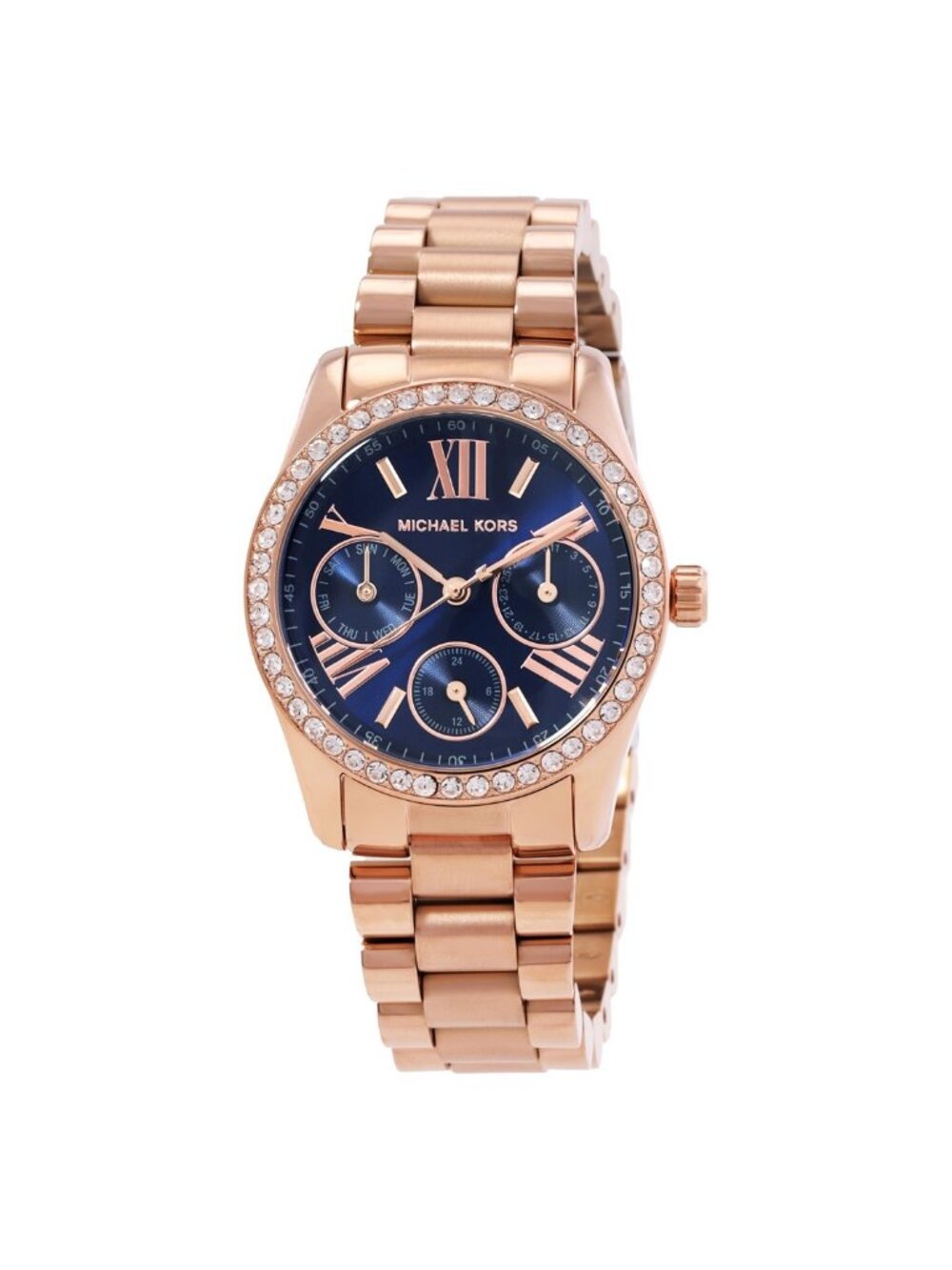 NWT Michael Kors Mini Lexington Chronograph Quartz Crystal Ladies Watch